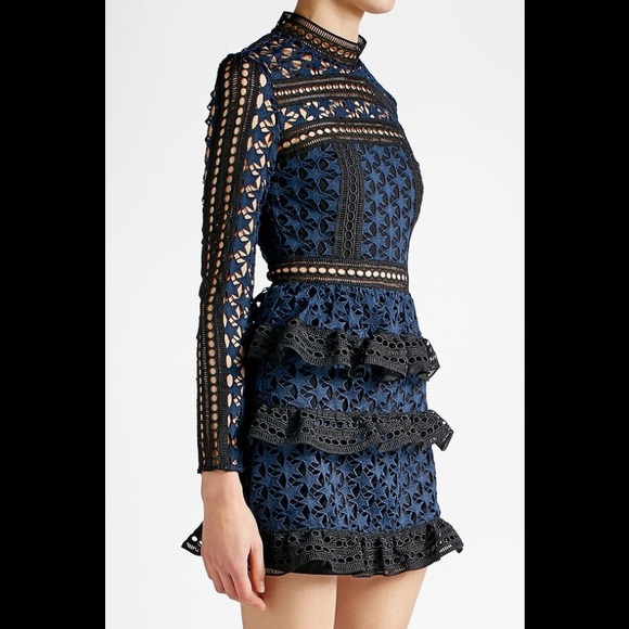Self-Portrait Dresses & Skirts - Self Portrait mini lace dress
